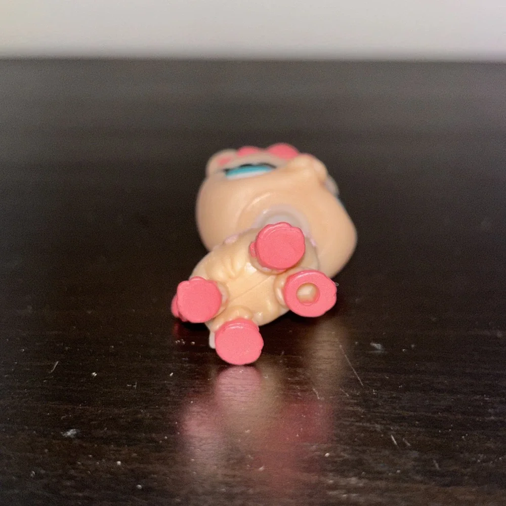 Peach and Pink Llama Tan #198 G7 Teal Diamond Eyes Littlest Pet Shop Gen 7 LPS